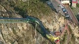 河津龙门上高空玻璃巨龙滑道，挑战自我的好地方！
