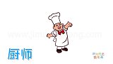 人物简笔画大全，画简单的厨师简笔画