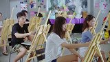男学生做人体画模，浴巾却从身上落下，看得校花脸都红了！