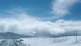 大晴天下雨常见，你见过大晴天下雪吗？