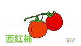 蔬菜简笔画大全，画两个西红柿简笔画