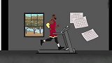 篮球-17年-当之无愧体能怪！美媒制作詹姆斯挑战跑步机动画-新闻