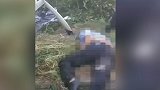 浙江一警车执法时被货车撞变形 受伤民警躺了一地