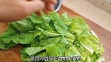 家常菜《花生米炒小白菜》1234步搞定，味道香醇，清口菜