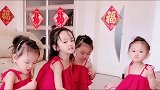 一胎是女儿，二胎是三胞胎女儿，虽然没有儿子，但是也值了