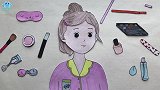 手绘定格动画化妆篇：为满脸雀斑女孩化妆，化完感觉美美哒！