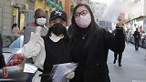 暖心！华侨女孩在意大利街头免费发口罩 当地居民阳台高喊中国