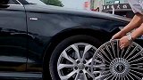 豪车轮毂看上去是滑着走的，这就是豪车的标配