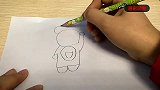 儿童简笔画，趣味益智，简单易学，一起来画小熊吧