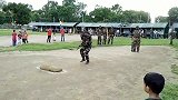 印度士兵日常练习基本功，输出技能全靠吼，涨见识了