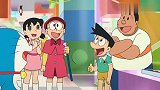 哆啦A梦：大雄等人正参观，突然出现个人，原来是警官啊！