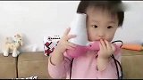 暖宝真的是可爱，拿个吹风机当乐器，好想拥有