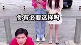 第一次见过斑马线还要助跑的…
