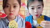 美女直播吃夹心巧克力、果冻海马,各种口味任意选,我向往的生活