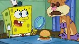 海绵宝宝：痞老板为了偷秘方假扮珊迪，这个珊迪好恐怖啊