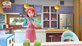 启蒙教育 3D动画孩子们和妈妈一起制作圆圆的甜甜圈 趣味儿歌