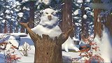 森林里出现雪怪！竟是光头强搞鬼！太可恶！