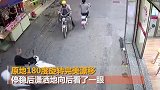 车神！潮州大爷为避险急刹车，180度原地漂移