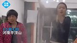 意不意外河南一女子吃火锅时表演舞面，不慎直甩在妈妈脸上