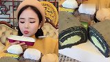 西安美女直播吃蛋糕啦，网友：看她吃的一脸幸福，向往的生活
