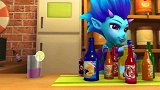 猪猪侠：玫瑰花妖和酒馆大叔比赛调酒，谁知超人强都迷上了玫瑰酒