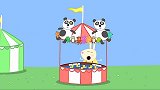 佩奇喜欢这只大熊猫，聪明的猪妈妈帮助佩奇赢得了大熊猫