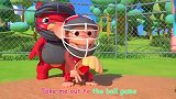 启蒙教育 3D动画和小伙伴们一起开心的打棒球 趣味儿歌