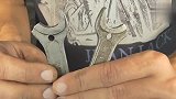 两把不同大小的扳手,牛人把它们这样焊接后,有大用处,很实用