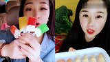 美女直播吃彩色小冰棍，看着真过瘾，是我向往的生活