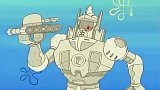 海绵宝宝：海绵宝宝驾驶坦克，派大星驾驶机器人，大战一触即发