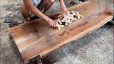 这个木匠太牛了，一块破裂的木板，硬是被他做成我买不起的样子