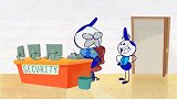 笔绘卡通：铅笔人到博物馆当警卫，遇上了小偷