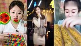 可爱美女直播吃西瓜棒棒糖，看着就过瘾，向往的生活