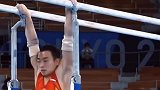 空中飞舞的体操王子,邹敬园双杠称王,最后外国选手的表情亮了