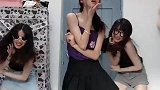 小姐姐们在宿舍跳舞，最喜欢戴眼镜的小姐姐了，网友沙雕舍友