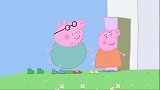 小猪佩奇：猪爸爸真是太胖了，佩奇小小的树屋，他都进不去！