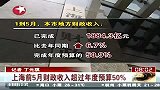 财经频道-上海前5月财政收入超过年度预算50