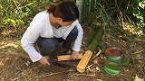 砍个竹子,倒点金色佳酿尝一尝