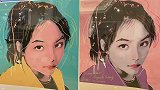 王岳伦亲手为王诗龄画画像 李湘甜喊女儿“心肝肝”