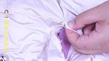 羽绒服外套开线，不用拆里子，教你隐形无痕缝针法，完美修复