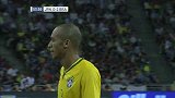 足球-14年-友谊赛-54分钟射门 巴西队米兰达错失必进球-花絮