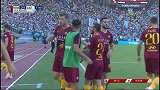 大力出奇迹！科拉罗夫任意球爆射打穿人墙 罗马再度超出比分