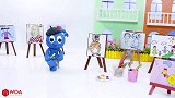 儿童定格故事：捣蛋鬼把画家的作品弄脏了！