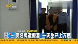 青岛假酒厂被端单小时生产假酒8000瓶