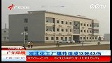 广东早晨-20120229-河北化工厂爆炸造成13死43伤