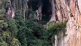 看看洞里面的像什么
