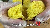 玉米面发糕制作方法，开水一烫，出锅孩子抢着吃，真香