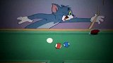 猫和老鼠：汤姆打桌球也太秀了，这技术真不是吹的，太厉害了