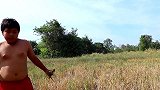 荒野小胖墩：野外炭火烤飞禽，看他吃得真香