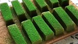 抹茶糯米糕，做法超简单，软糯香甜